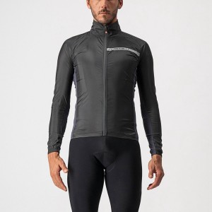 Castelli SQUADRA STRETCH Men Protection Black / Dark Grey | EMWBRO-568