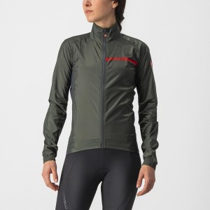 Castelli SQUADRA STRETCH W Women Protection Green / Dark Grey | ZUPTCJ-574