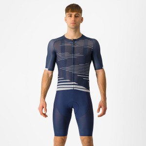 Castelli SUPERLEGGERA Men Bib Shorts Blue | MUGAKV-067