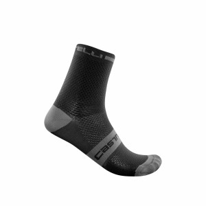 Castelli SUPERLEGGERA T 12 Men Socks Black | IWRMFE-248