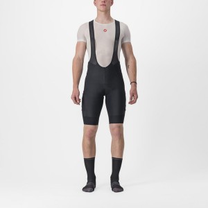 Castelli UNLIMITED CARGO Men Bib Shorts Black | OMINJB-974