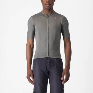 Castelli UNLIMITED ENTRATA 2 Men Jersey Grey | FVBWXG-084