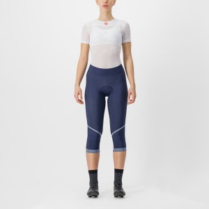 Castelli VELOCISSIMA THERMAL KNICKER Women Leggings Blue / Silver | RBAVFT-359