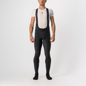 Castelli VELOCISSIMO 5 Men Bib Tights Black / Red | EHQVCN-368