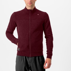 Castelli VIGORELLI TRACK Men Casual Deep Burgundy | HUPAIL-460