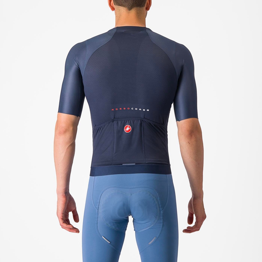 Castelli AERO RACE 7.0 Men Jersey Blue | QBOEKZ-193