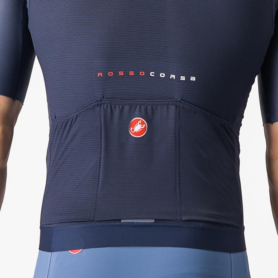 Castelli AERO RACE 7.0 Men Jersey Blue | QBOEKZ-193