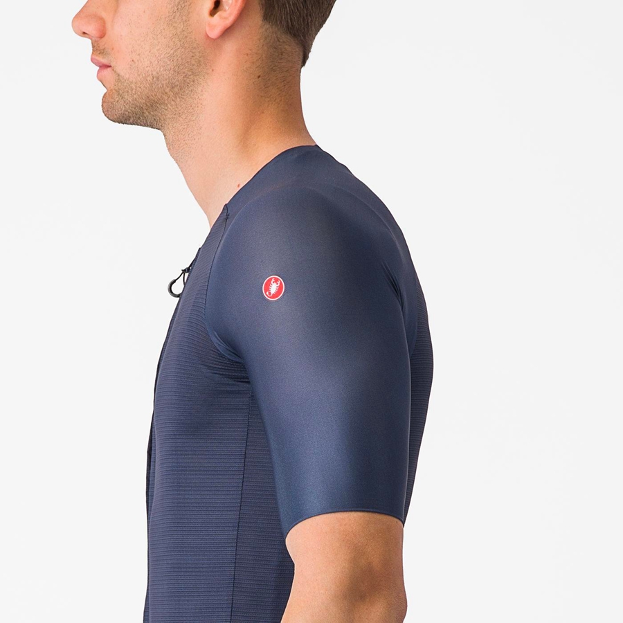 Castelli AERO RACE 7.0 Men Jersey Blue | QBOEKZ-193