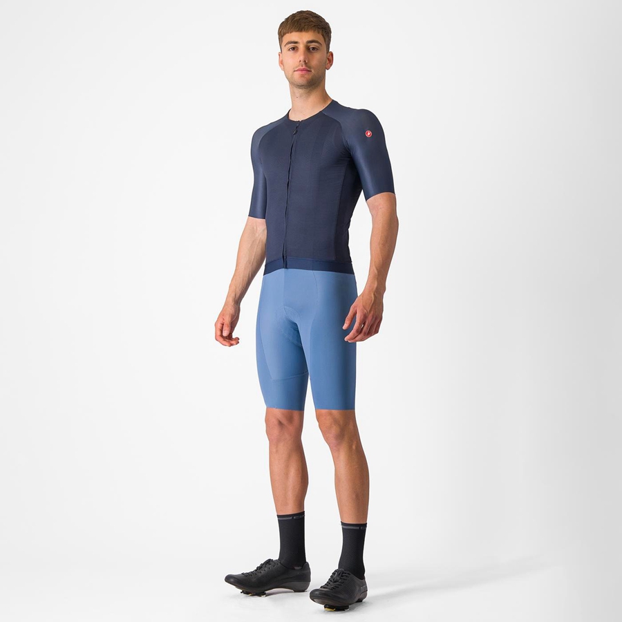 Castelli AERO RACE 7.0 Men Jersey Blue | QBOEKZ-193