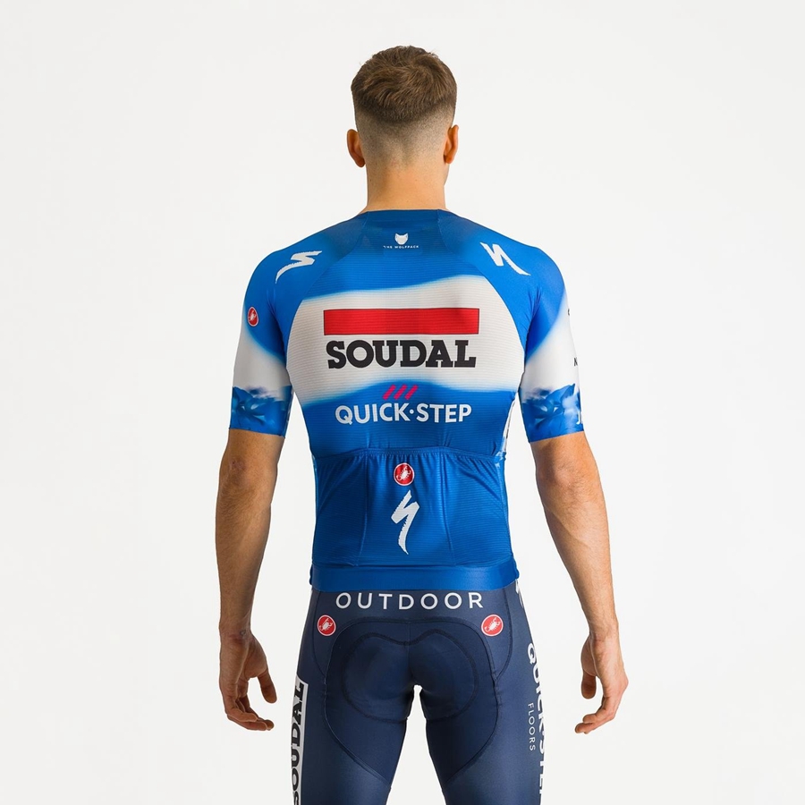 Castelli AERO RACE 7.0 Men Jersey Blue / White | YOUDMX-408