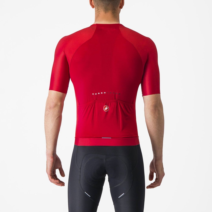 Castelli AERO RACE 7.0 Men Jersey Red | GPJDQO-860