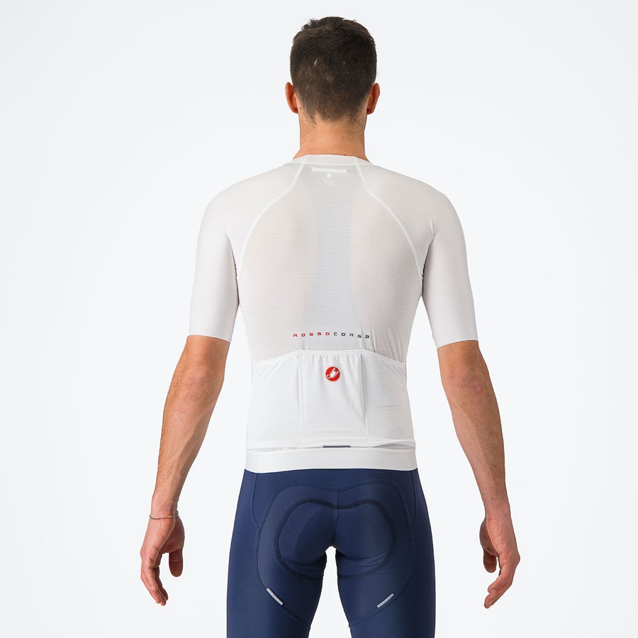 Castelli AERO RACE 7.0 Men Jersey White | TFDOGE-908