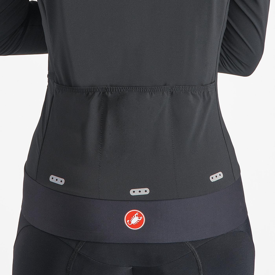 Castelli ALPHA FLIGHT ROS W Women Jackets Black / Black | VAIHMX-043