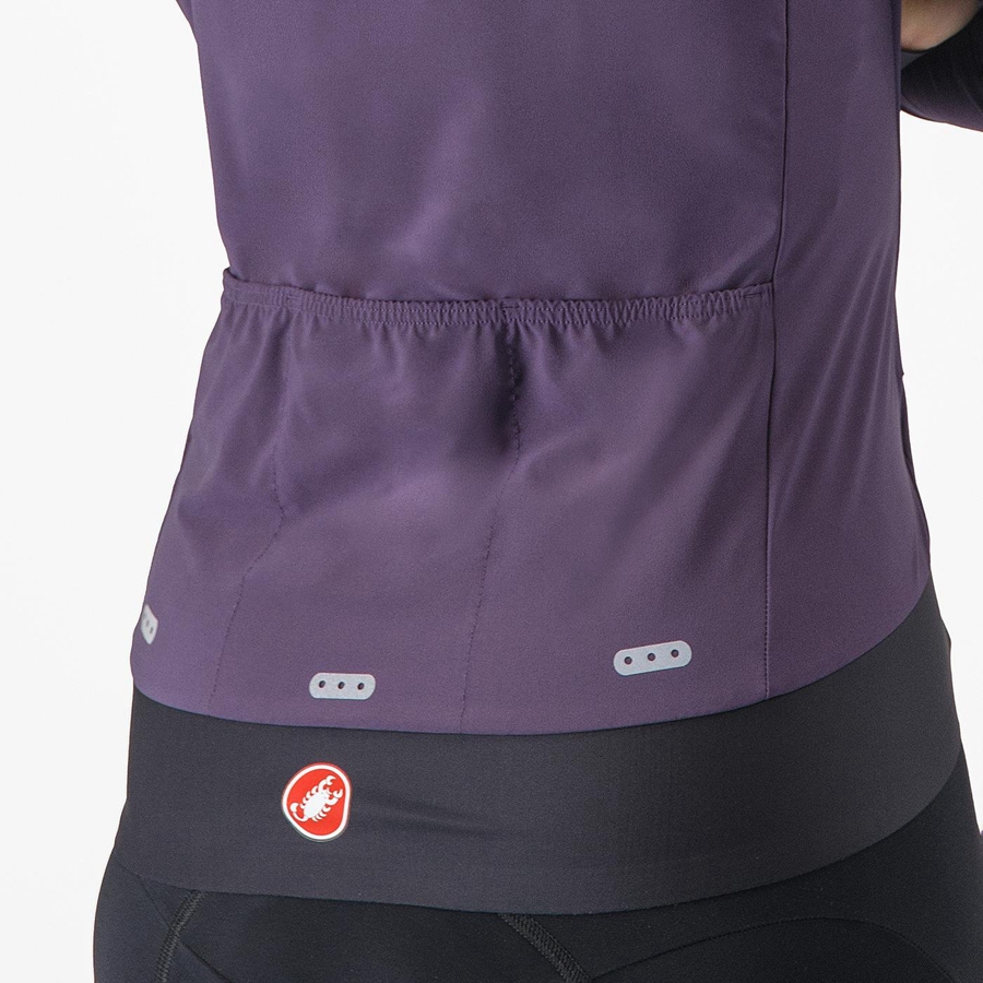 Castelli ALPHA FLIGHT ROS W Women Jackets Purple | EIVHXK-984