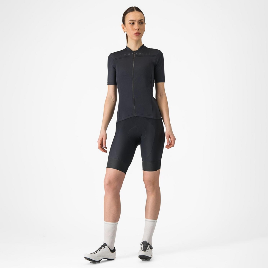 Castelli ANIMA 4 Women Jersey Black | MOFYKI-697