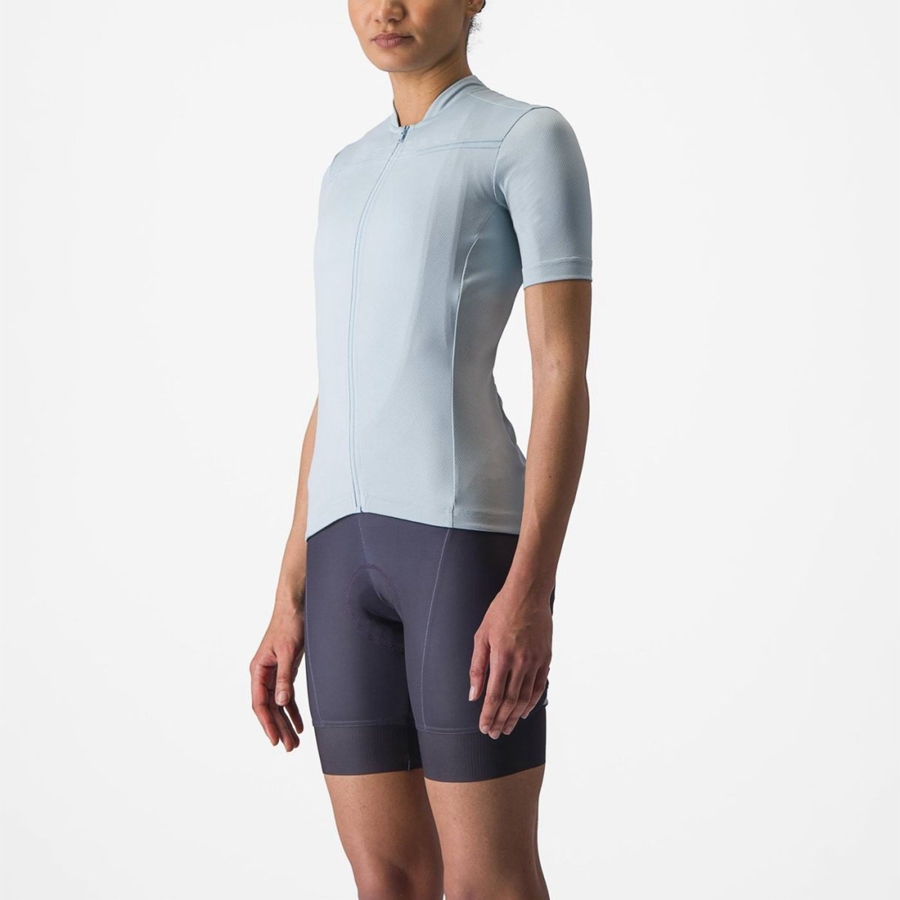 Castelli ANIMA 4 Women Jersey Blue | YDFOJT-649