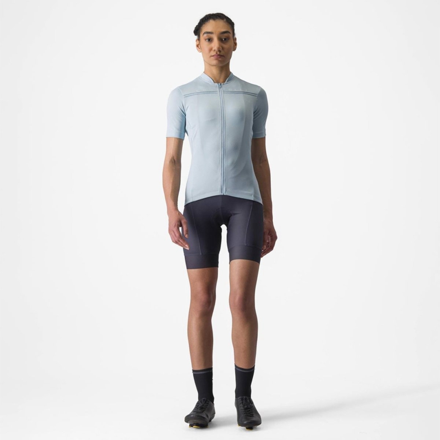 Castelli ANIMA 4 Women Jersey Blue | YDFOJT-649