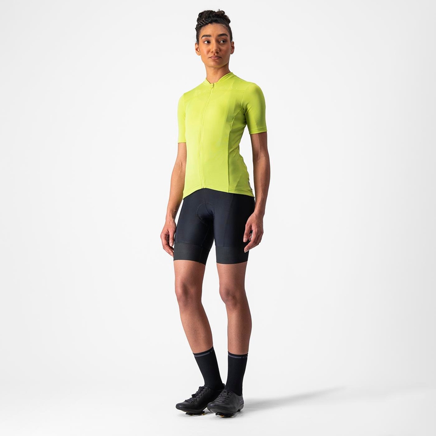 Castelli ANIMA 4 Women Jersey Light Green | BETDOF-748