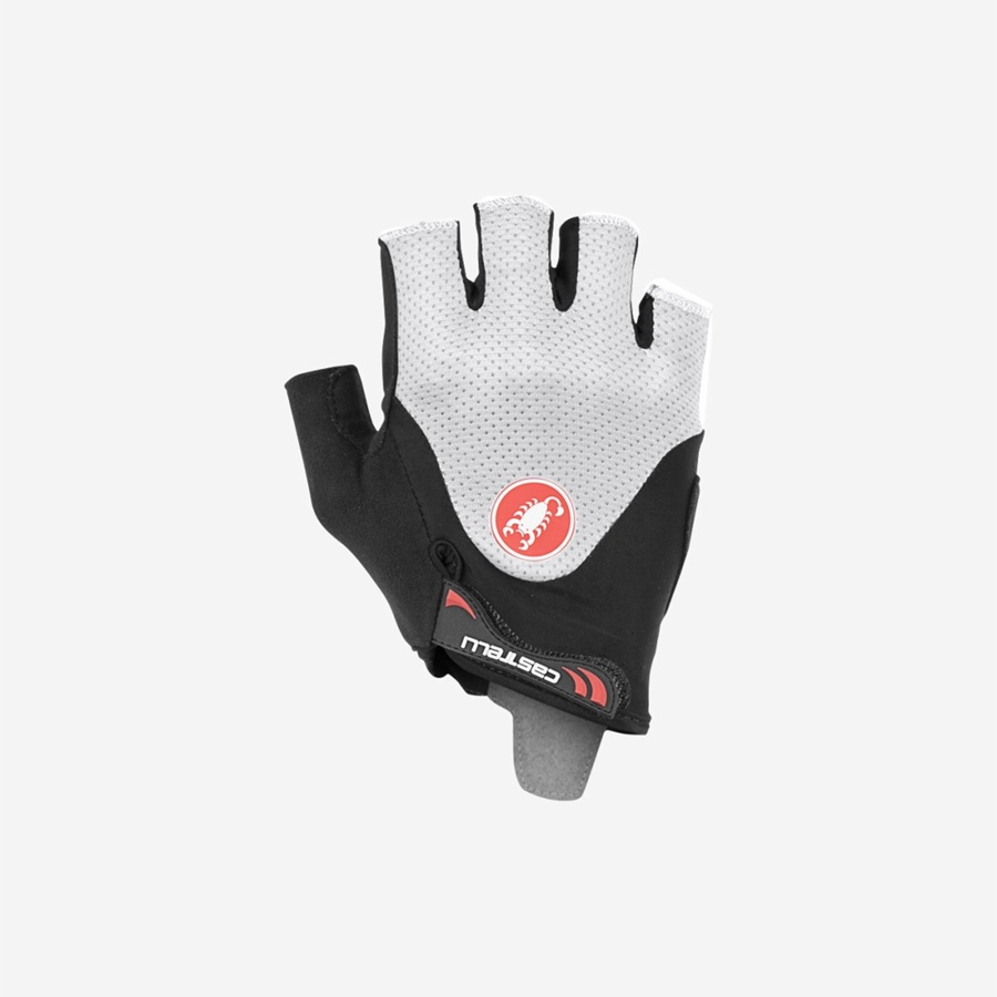 Castelli ARENBERG GEL 2 Men Gloves Black / White | QGYKBZ-837