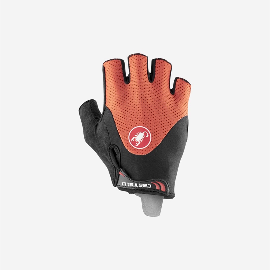 Castelli ARENBERG GEL 2 Men Gloves Red / Black | HJNDVU-945