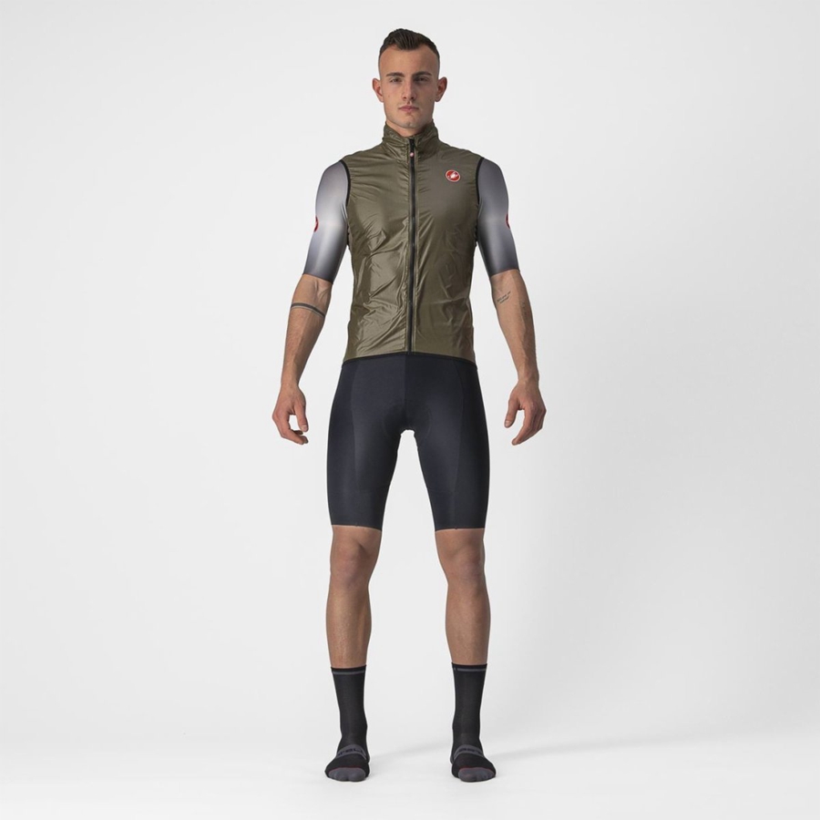 Castelli ARIA Men Vest Brown | TMXFIN-516