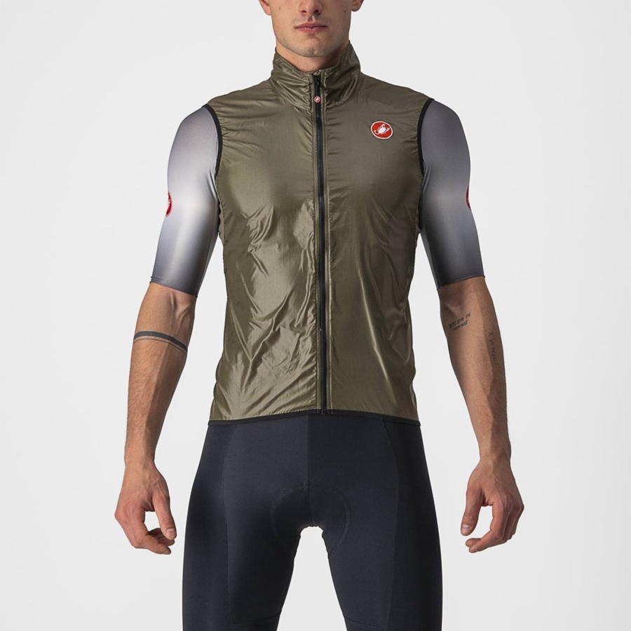 Castelli ARIA Men Vest Brown | TMXFIN-516