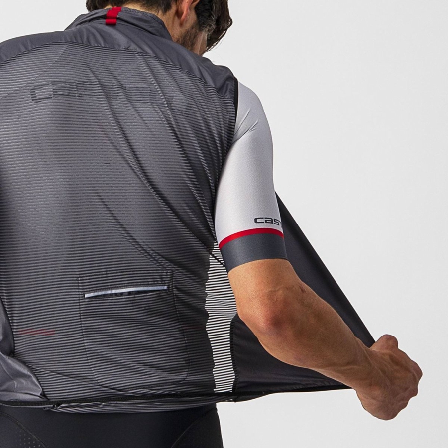 Castelli ARIA Men Vest Dark Grey | TUFGAD-870