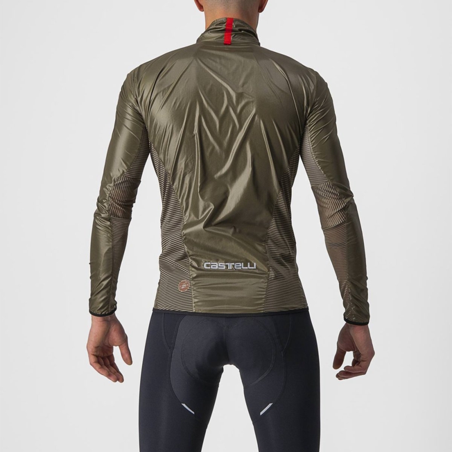 Castelli ARIA SHELL Men Protection Brown | OCBGMY-460