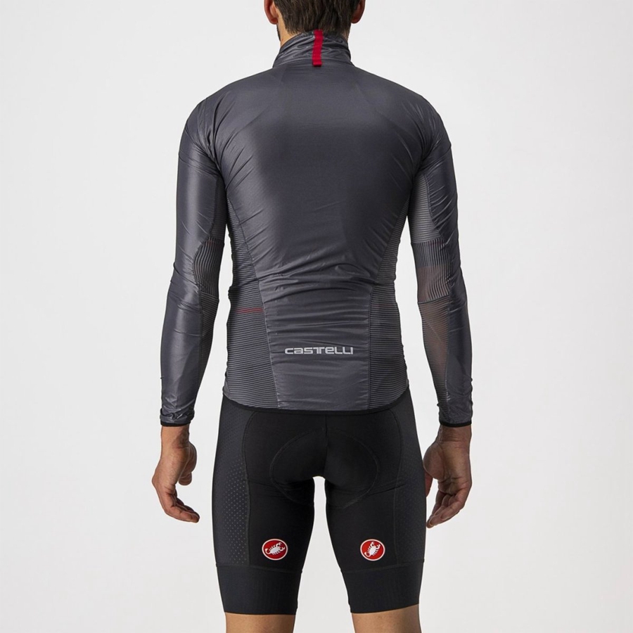 Castelli ARIA SHELL Men Protection Dark Grey | SZONQM-086