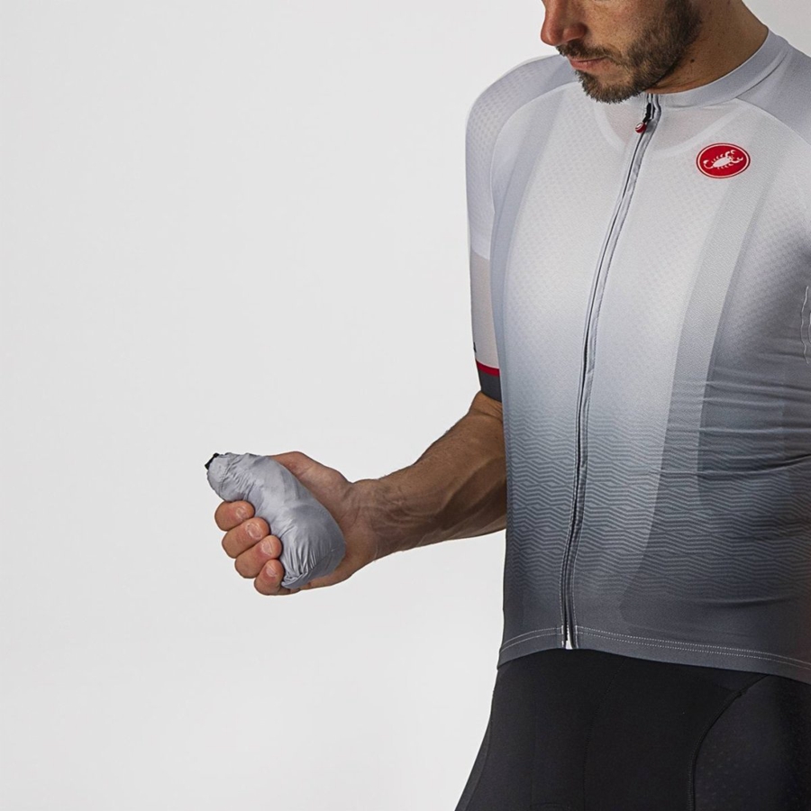 Castelli ARIA SHELL Men Protection Silver Grey | RQGZML-168