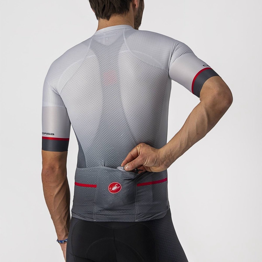 Castelli ARIA SHELL Men Protection Silver Grey | RQGZML-168