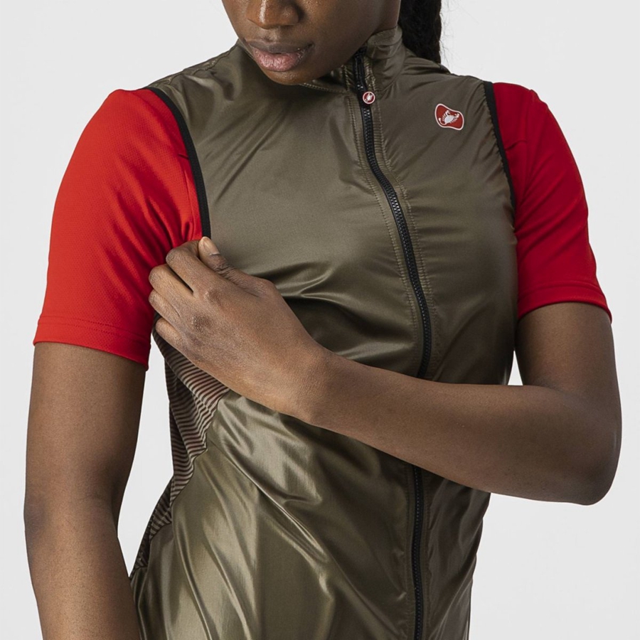 Castelli ARIA W Women Vest Brown | IRTSMA-320