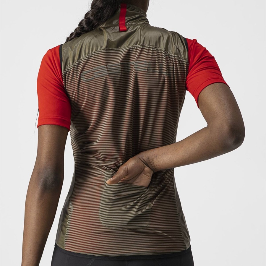 Castelli ARIA W Women Vest Brown | IRTSMA-320