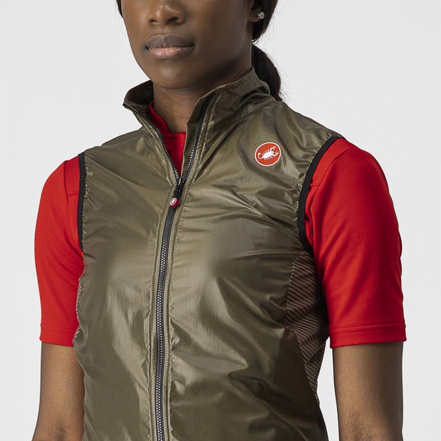 Castelli ARIA W Women Vest Brown | IRTSMA-320