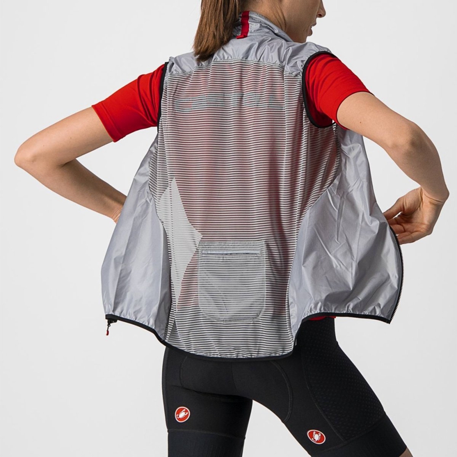 Castelli ARIA W Women Vest Silver Grey | LKSWTV-061