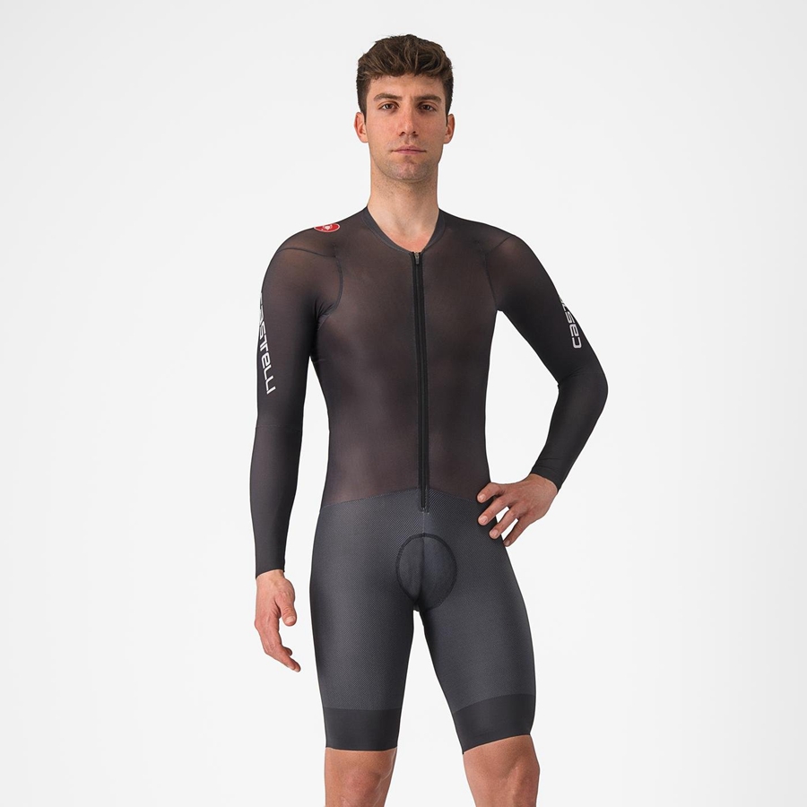 Castelli BODY PAINT 4.X Men Speedsuits Black | NMYHLZ-530