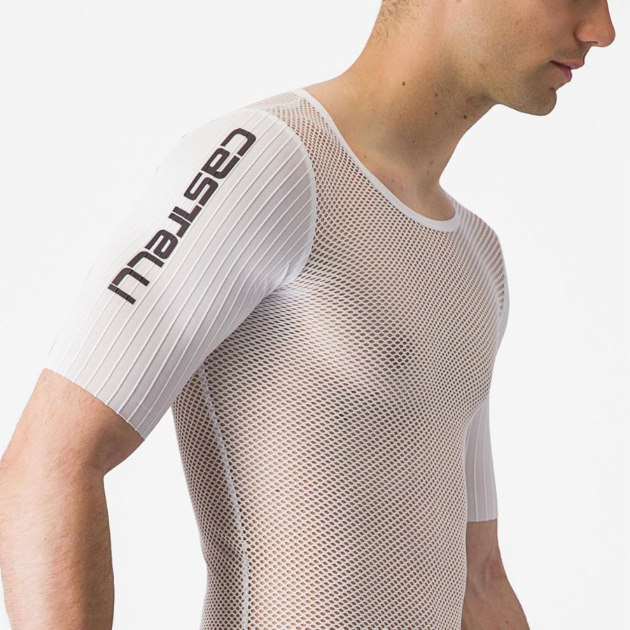 Castelli BOLERO SS Men Base Layer White | DMGTQS-402