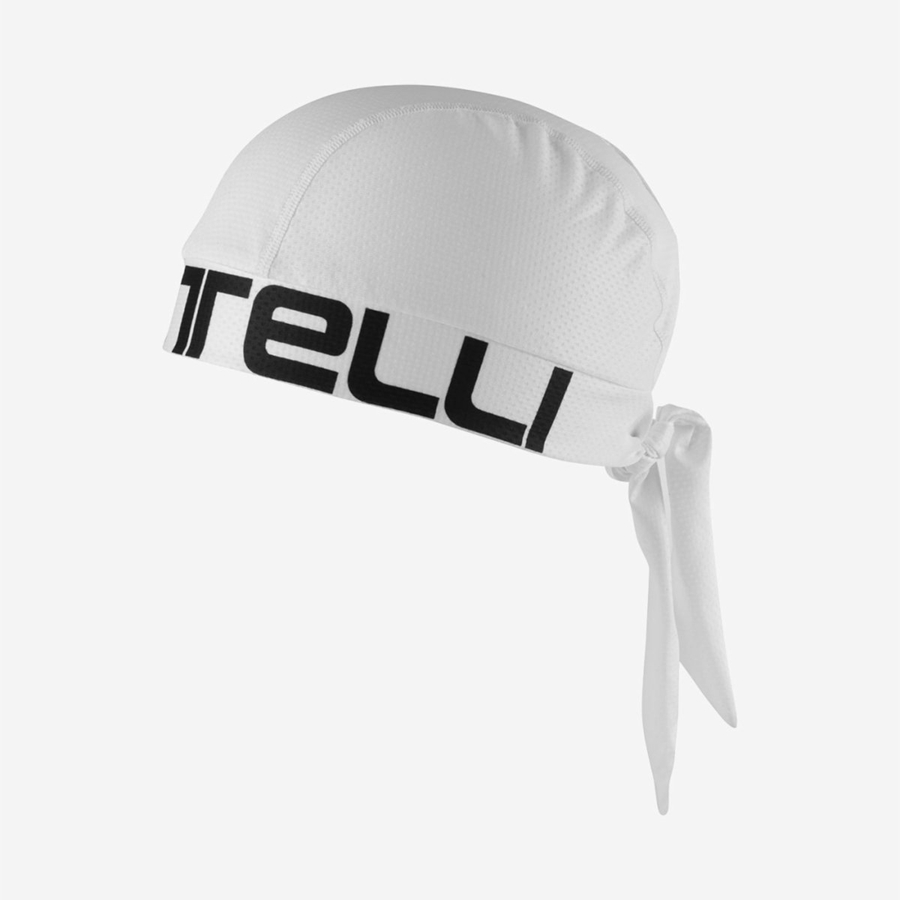 Castelli CASTELLI BANDANA Men Headwear White / Black | TMYUOD-415