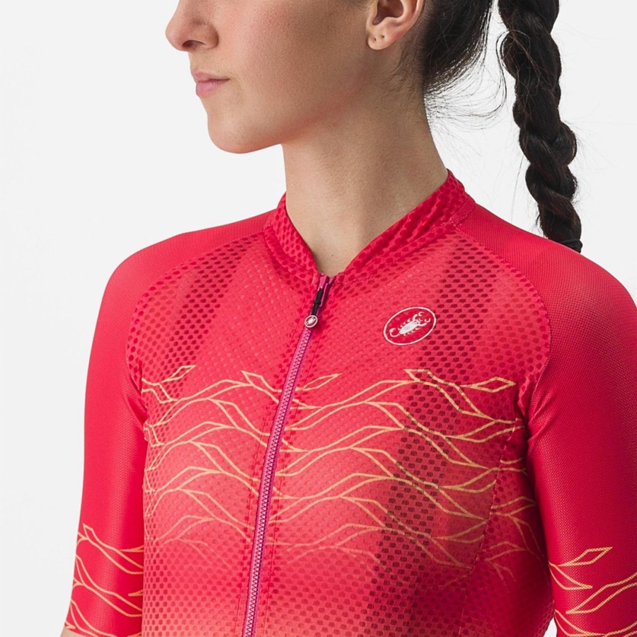 Castelli CLIMBER'S 2.0 W Women Jersey Orange | ZYRMWX-248