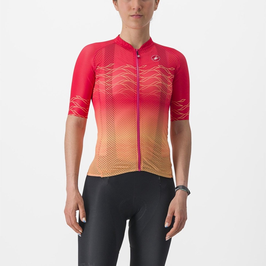 Castelli CLIMBER\'S 2.0 W Women Jersey Orange | ZYRMWX-248