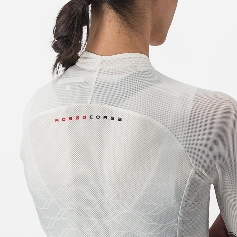 Castelli CLIMBER'S 2.0 W Women Jersey White / Olive | GNYDTW-471