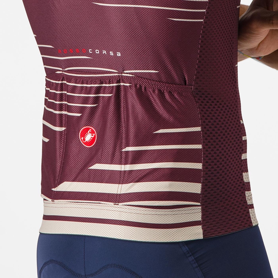 Castelli CLIMBER'S 4.0 Men Jersey Deep Burgundy / Silver | XPERKN-451