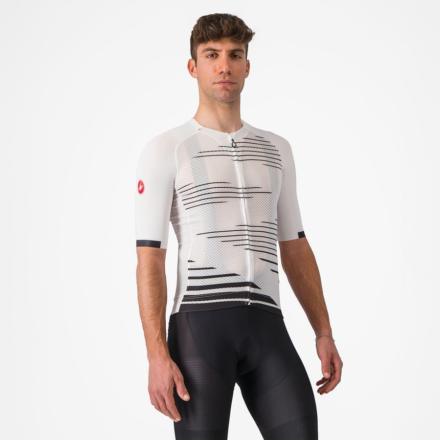 Castelli CLIMBER\'S 4.0 Men Jersey White / Black | PYJVEI-389