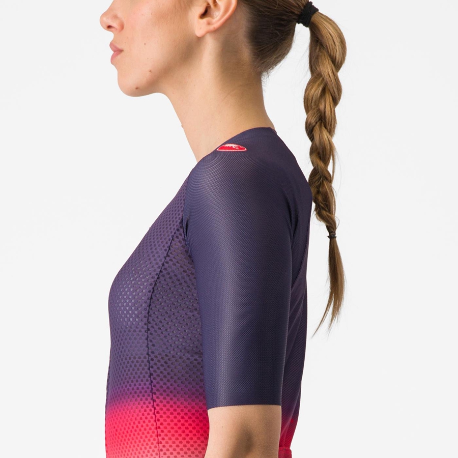 Castelli CLIMBER'S 4.0 W Women Jersey Pink / Orange | WISDGZ-432