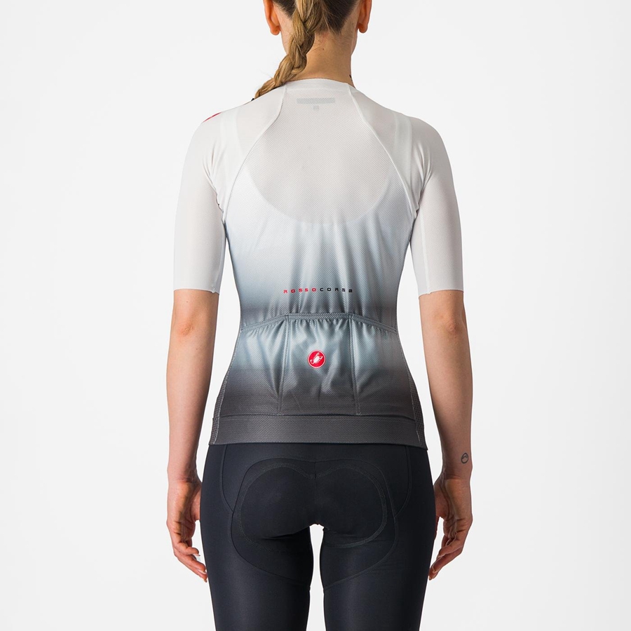 Castelli CLIMBER'S 4.0 W Women Jersey White / Dark Grey | ZYUKOD-164