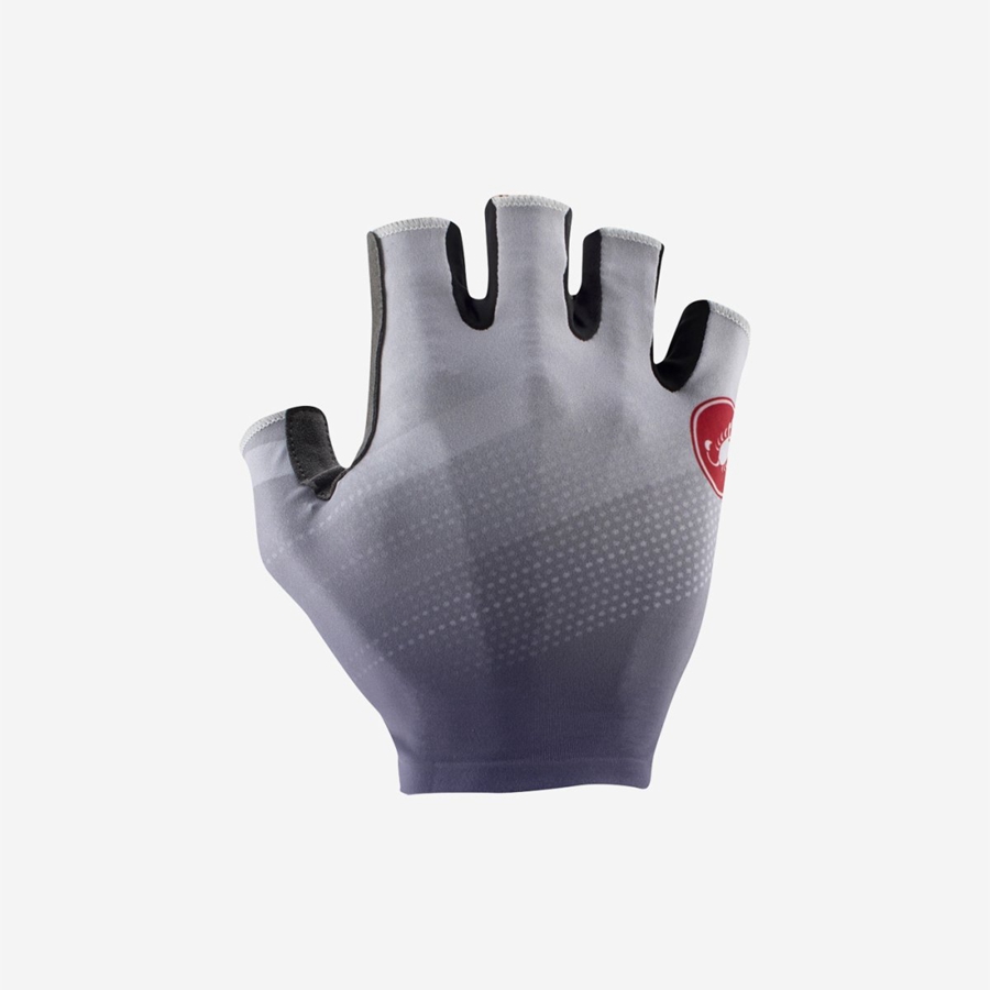 Castelli COMPETIZIONE 2 Men Gloves Silver Grey | JMYQFD-370