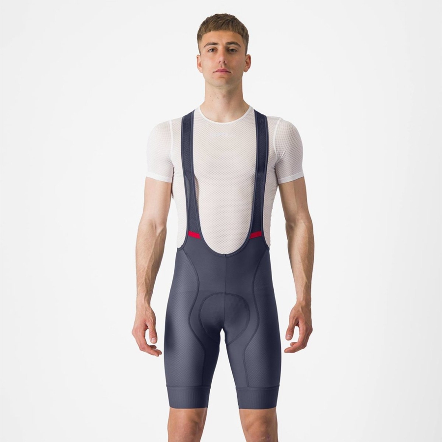 Castelli COMPETIZIONE Men Bib Shorts Blue | GAXWTL-903