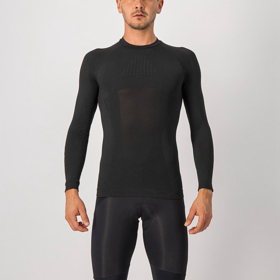 Castelli CORE SEAMLESS Men Base Layer Black | GVKQFU-062