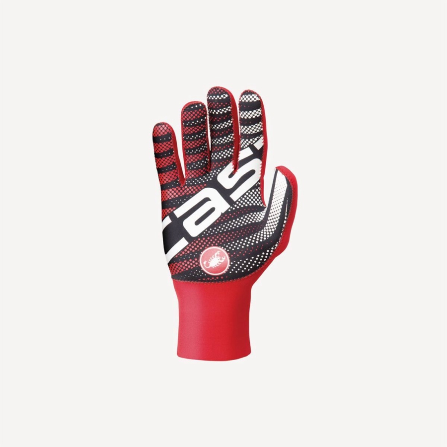 Castelli DILUVIO C Men Gloves Red | MZTFHW-204