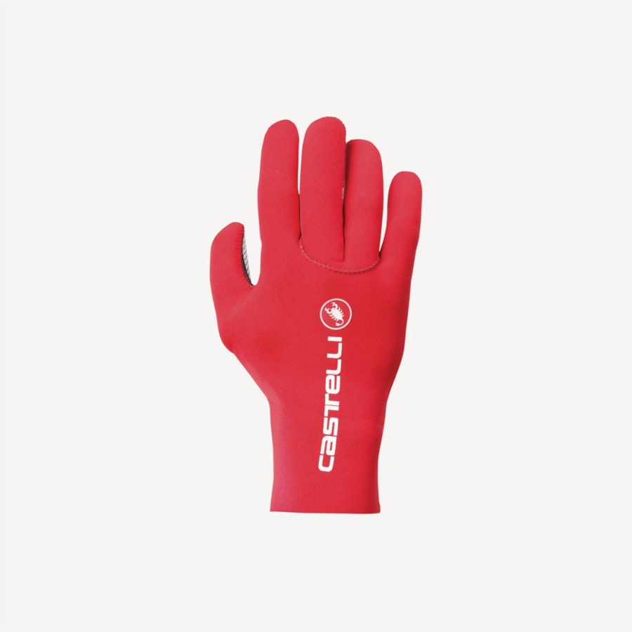 Castelli DILUVIO C Men Gloves Red | MZTFHW-204